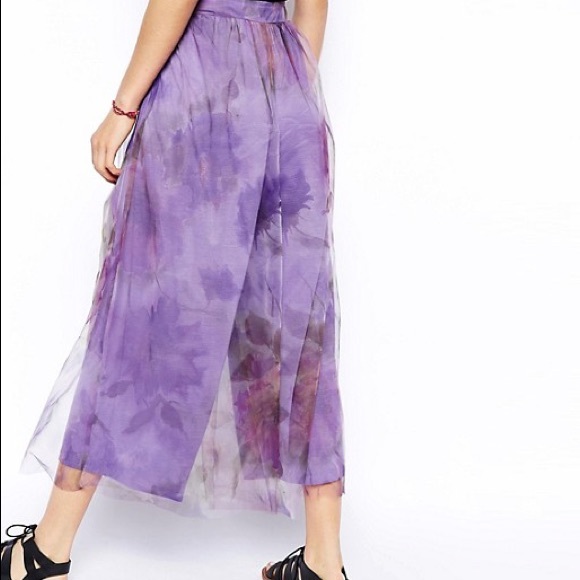Asos tulle lilac culottes - Picture 1 of 8